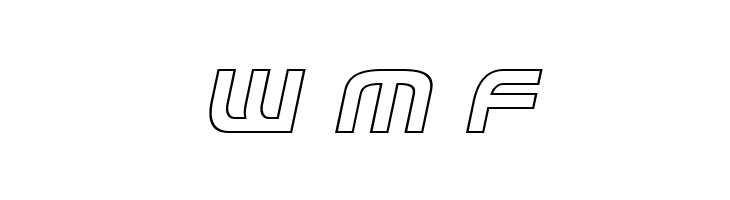 Federal Service Outline Italic  Free Fonts Download