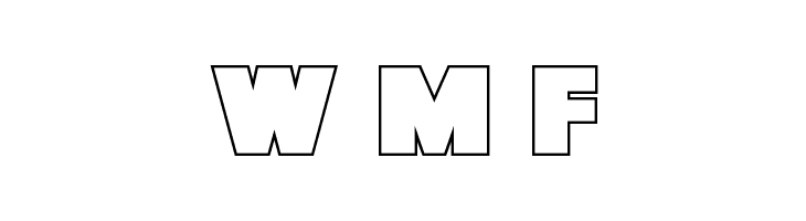 Force Runner Outline  Free Fonts Download