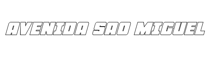 Force Runner Outline Italic  Free Fonts Download