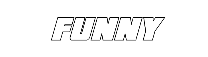 Force Runner Outline Italic  Free Fonts Download