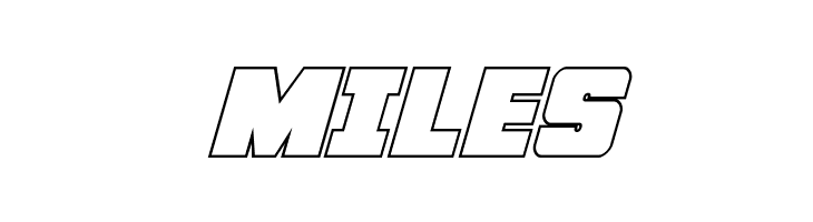 Force Runner Outline Italic  Free Fonts Download