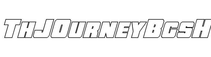 Force Runner Outline Italic  Free Fonts Download