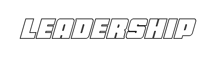 Force Runner Outline Italic  Free Fonts Download