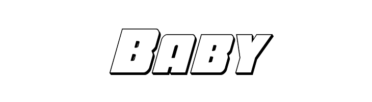 Force Runner 3D Italic  Free Fonts Download