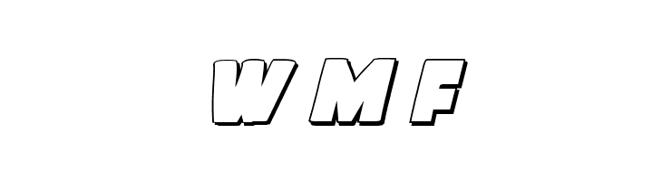 Frost Giant 3D Italic  Free Fonts Download