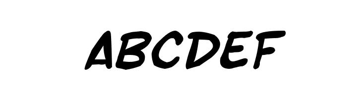 SF Toontime Blotch Bold Italic  Free Fonts Download