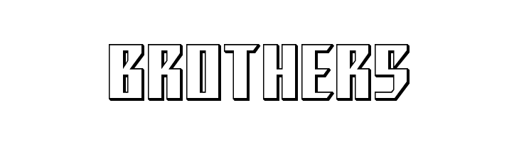 Yonder Blue 3D Straight  Free Fonts Download