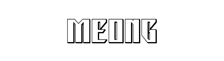 Yonder Blue 3D Straight  Free Fonts Download