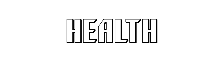 Yonder Blue 3D Straight  Free Fonts Download