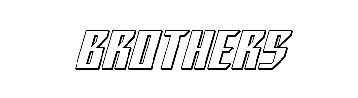 Yonder Blue 3D  Free Fonts Download