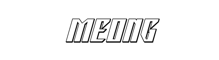 Yonder Blue 3D  Free Fonts Download