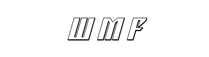 Yonder Blue 3D  Free Fonts Download