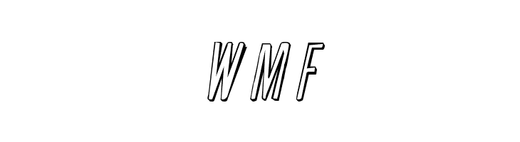 Slasher Film Rough 3D Italic  Free Fonts Download