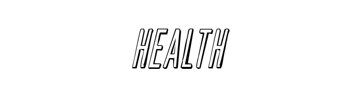 Slasher Film Rough 3D Italic  Free Fonts Download