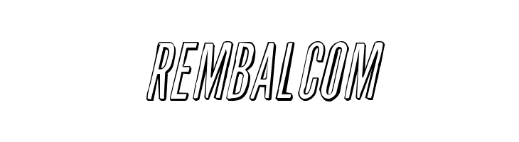 Slasher Film Rough 3D Italic  Free Fonts Download