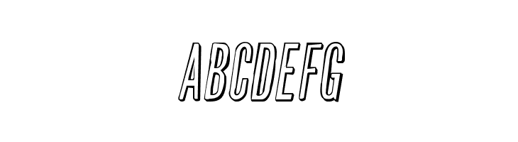 Slasher Film Rough 3D SemItal  Free Fonts Download