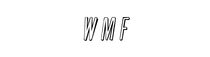 Slasher Film Rough 3D SemItal  Free Fonts Download