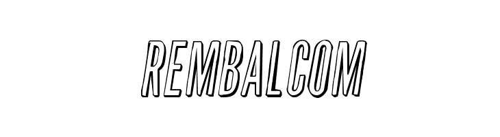 Slasher Film Rough 3D SemItal  Free Fonts Download