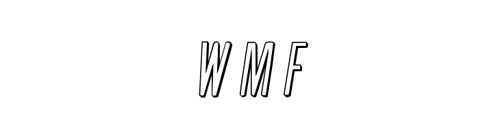 Slasher Film 3D Semi-Italic  Free Fonts Download