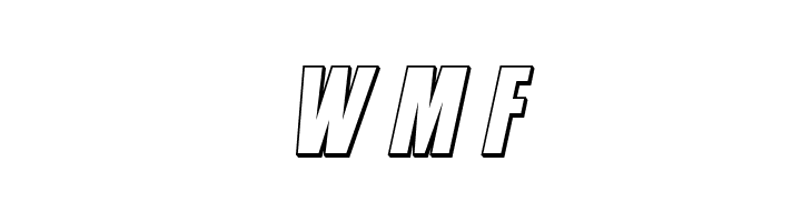 Phenomicon 3D Italic  Free Fonts Download