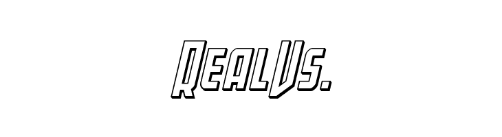 Gotham Knights Mid 3D Italic  Free Fonts Download