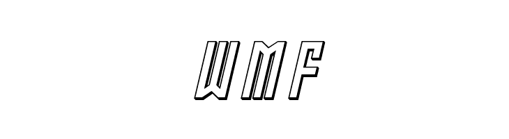 Gotham Knights Mid 3D Italic  Free Fonts Download