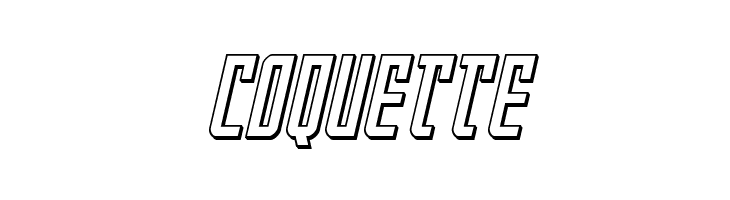 Gotham Knights 3D Italic  Free Fonts Download