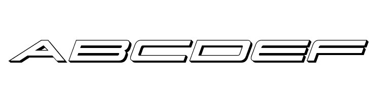 Ultra 911 3D Italic  Free Fonts Download