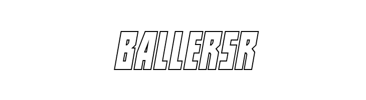 Her Champions Outline Italic  Free Fonts Download