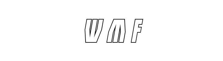 Her Champions Outline Italic  Free Fonts Download