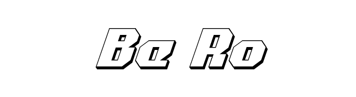 Commonwealth 3D Italic  Free Fonts Download