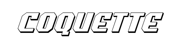 Commonwealth 3D Italic  Free Fonts Download