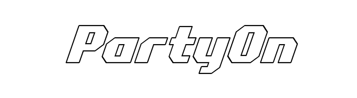 Commonwealth Outline Italic  Free Fonts Download