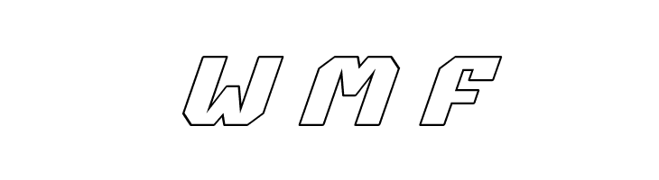 Commonwealth Outline Italic  Free Fonts Download