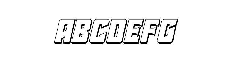 Star Guard 3D Italic  Free Fonts Download