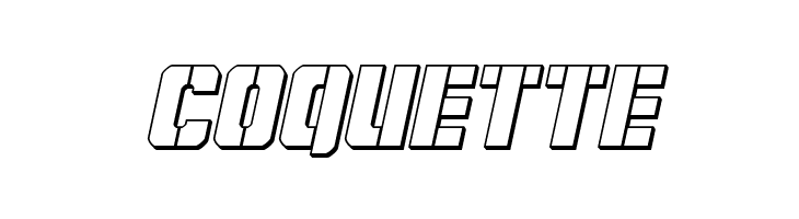 Free Shipping 3D Italic  Free Fonts Download