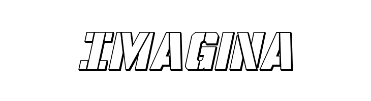 Free Shipping 3D Italic  Free Fonts Download