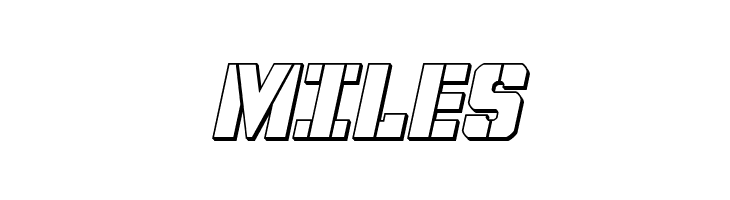 Free Shipping 3D Italic  Free Fonts Download