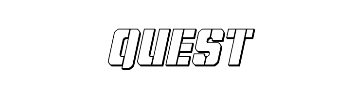 Free Shipping 3D Italic  Free Fonts Download