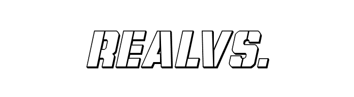 Free Shipping 3D Italic  Free Fonts Download