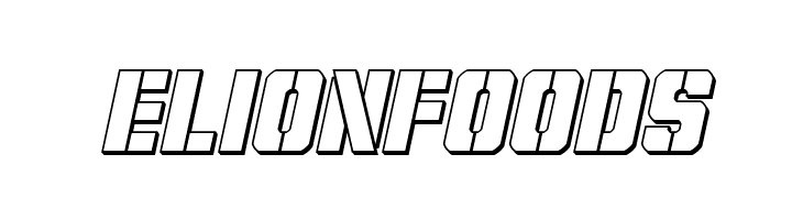 Free Shipping 3D Italic  Free Fonts Download