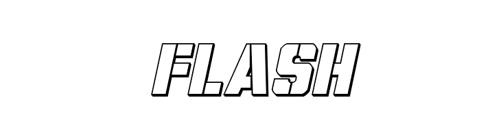 Free Shipping 3D Italic  Free Fonts Download