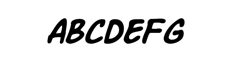 Komika Slick Italic  Free Fonts Download