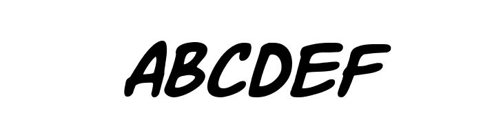 Komika Slick Italic  Free Fonts Download