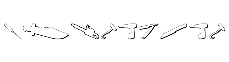 Psycho's Toolshed 3D  Free Fonts Download