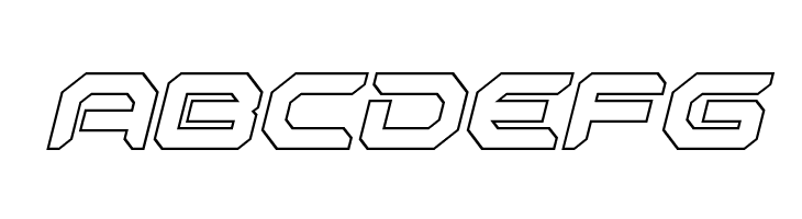 Robotaur Outline Italic  Free Fonts Download