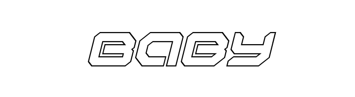 Robotaur Outline Italic  Free Fonts Download