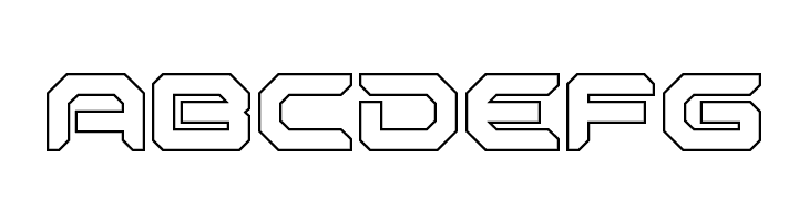 Robotaur Outline  Free Fonts Download