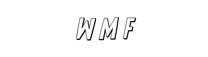 Earth's Mightiest 3D Italic  Free Fonts Download