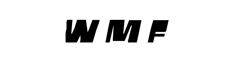 Movie Monster Wide Italic  Free Fonts Download